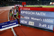 Kenská atlétka Faith Kipyegonov. FOTO: Reuters