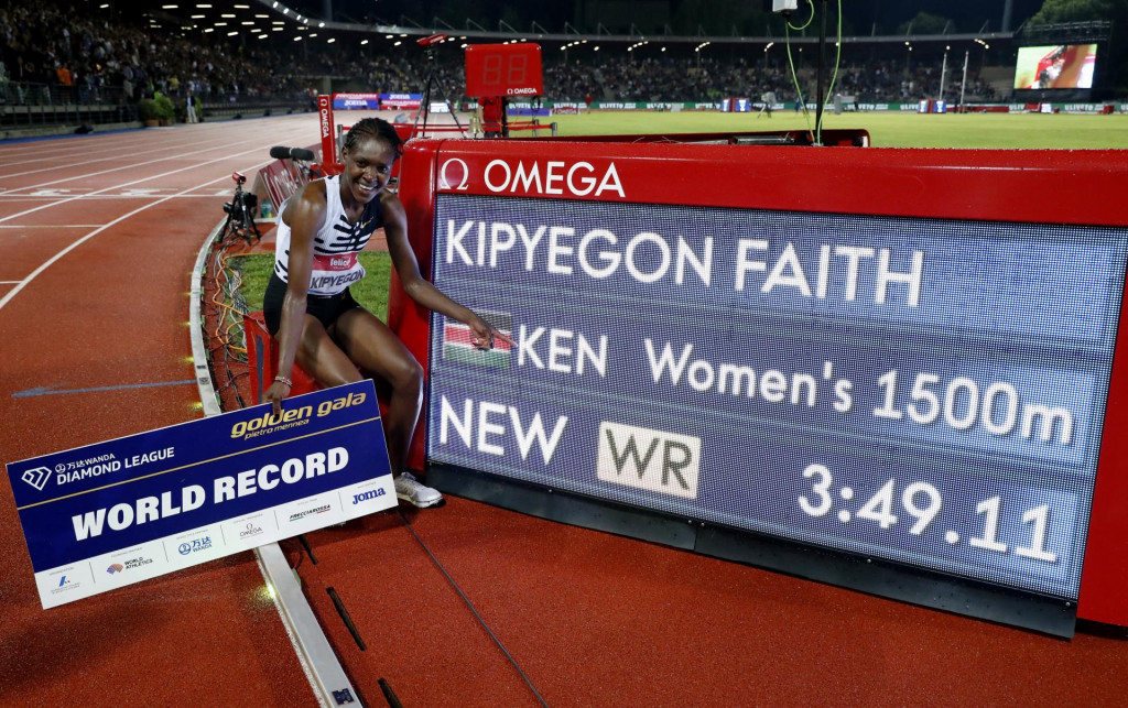 Kenská atlétka Faith Kipyegonov. FOTO: Reuters