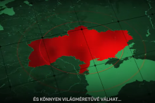 Mapa Ukrajiny z videa. FOTO: Reprofoto/YouTube
