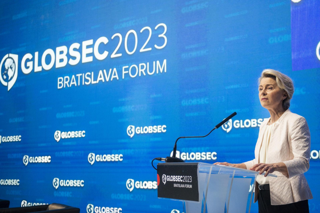 Predsedníčka Európskej komisie Ursula von der Leyenová. FOTO: TASR/Jakub Kotian