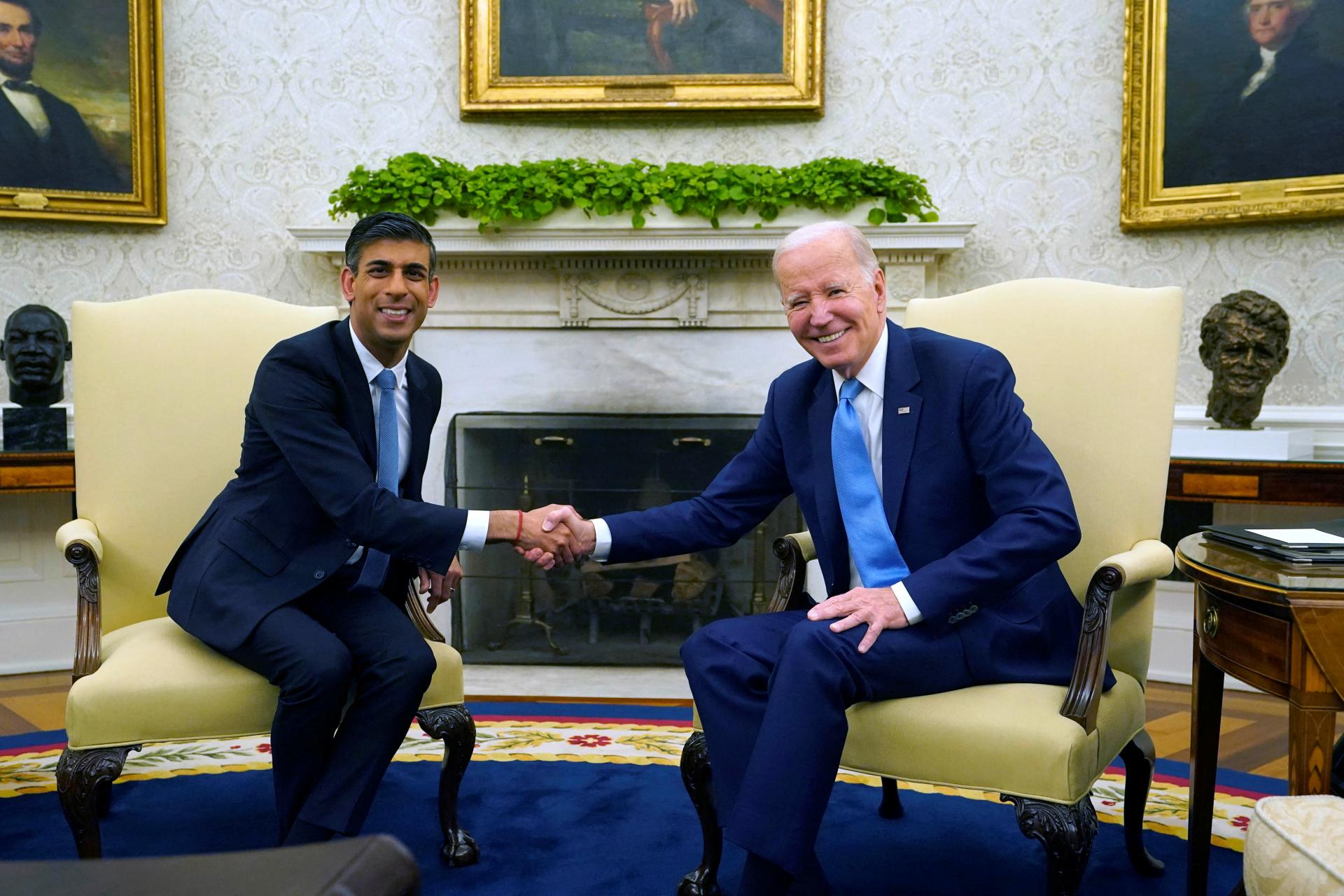 Le président américain Biden et le Premier ministre britannique Sunak ont ​​convenu d’approfondir la coopération économique