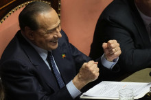 Bývalý taliansky premiér a predseda strany Forza Italia Silvio Berlusconi. FOTO: TASR/AP