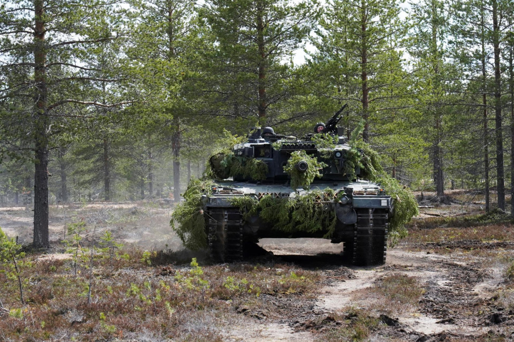 Bojový tank Leopard 2, ilustračná fotografia. FOTO: Reuters