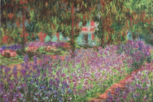 Monetov obraz Umelcova záhrada v Giverny. FOTO: TeNeues greeting card