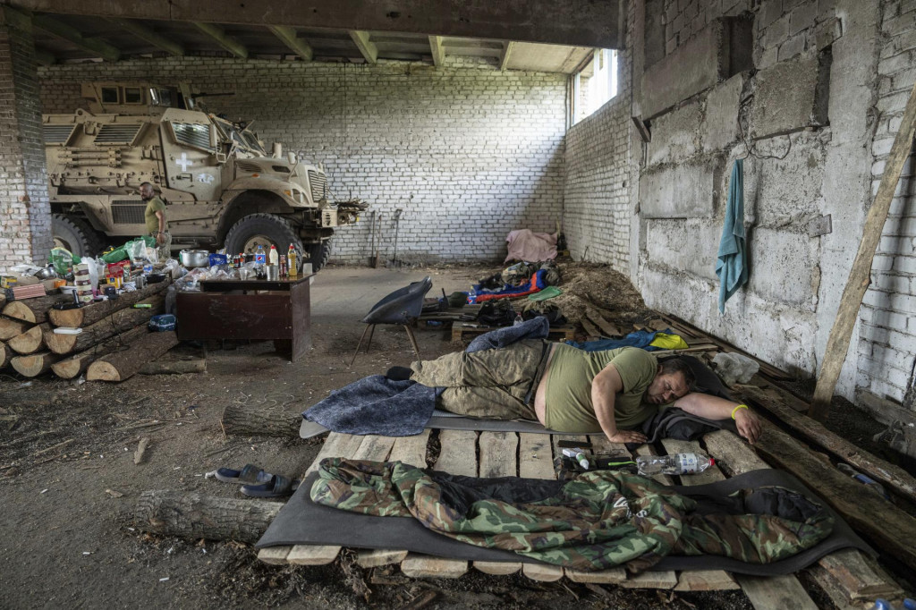 Ukrajinskí vojaci 68. zásahovej brigády. FOTO TASR/AP
