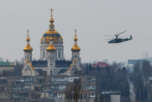 Ruský útočný vrtulník Kamov Ka-52 Alligator. FOTO: Reuters
