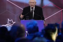 Predseda poľskej vládnej strany Právo a spravodlivosť (PiS) Jaroslaw Kaczyňski. FOTO TASR/AP
