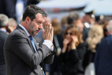 Na snímke taliansky minister dopravy a expremiér Matteo Salvini. FOTO: REUTERS