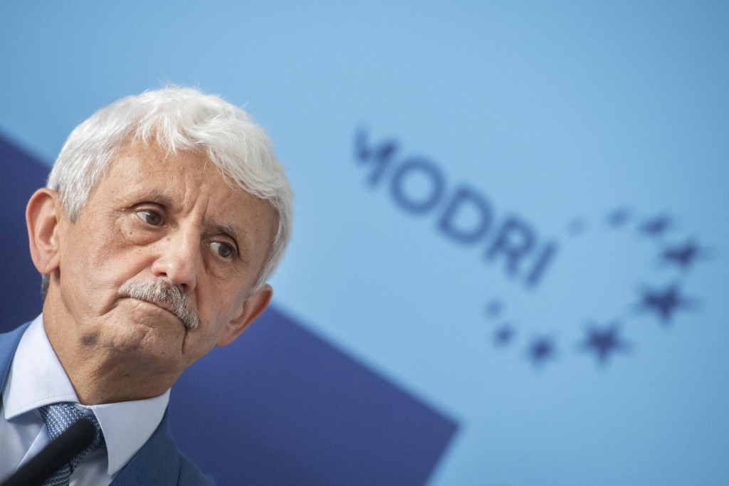 Predseda strany Modrí - Európske Slovensko Mikuláš Dzurinda. FOTO: TASR/Martin Baumann