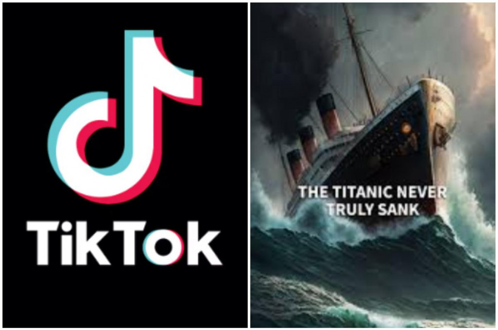 TikTok a ďalšiu konšpirácia šírená o Titanicu.