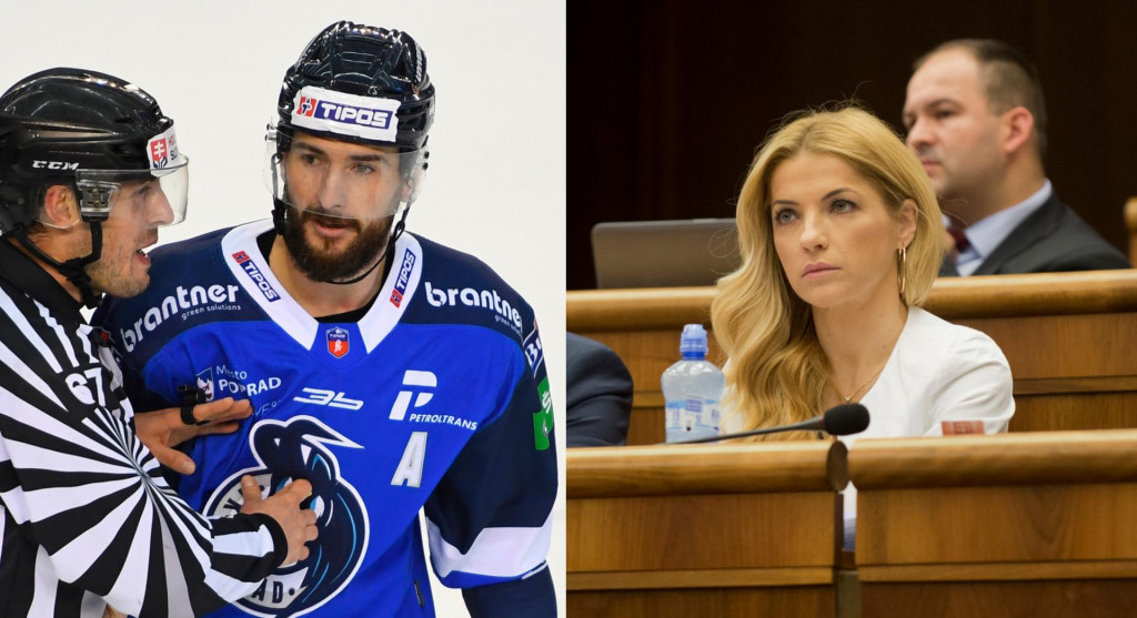 Kandidovať budú v najbližších voľbách aj hokejista Dávid Skokan a bývalá moderátorka Martina Šimkovičová. FOTO: TASR