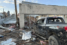 Tornádo v americkom Texase spustošilo veľkú časť mesta vrátane priľahlej karavanovej osady. FOTO: Reuters