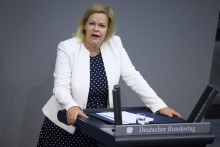 Nemecká ministerka vnútra a vnútorných záležitostí Nancy Faeserová. FOTO: TASR/AP