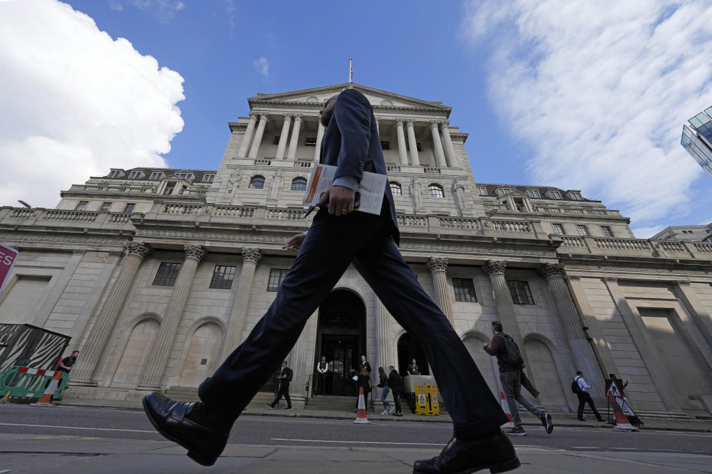 Britská centrálna banka v Londýne. FOTO TASR/AP

