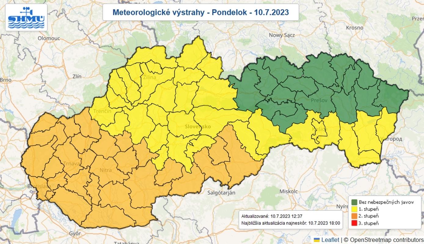 Meteorológovia očakávajú, že teplota na západnom Slovensku dosiahne 35 stupňov