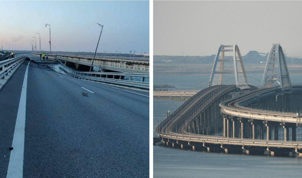 Kerčsk&yacute; most. KOL&Aacute;Ž: HN