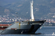 Plavidlo Polarnet, ktoré z Ukrajiny vyplávalo v piatok, dorazilo do svojej destinácie v Turecku. FOTO: Reuters