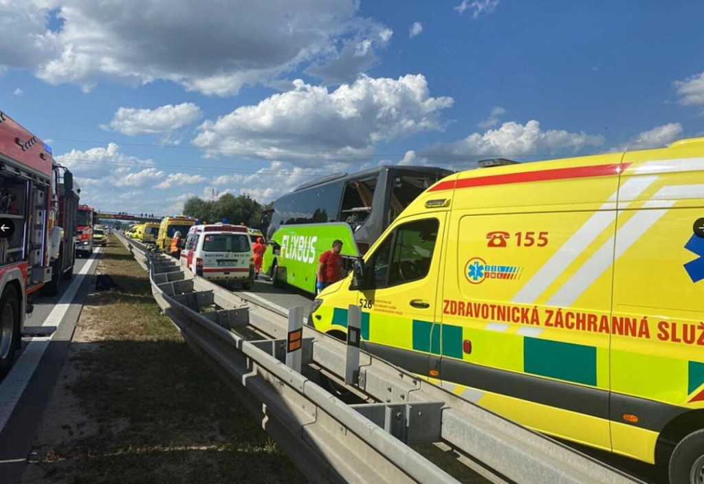 Nehoda pri Brne. FOTO: Polície ČR