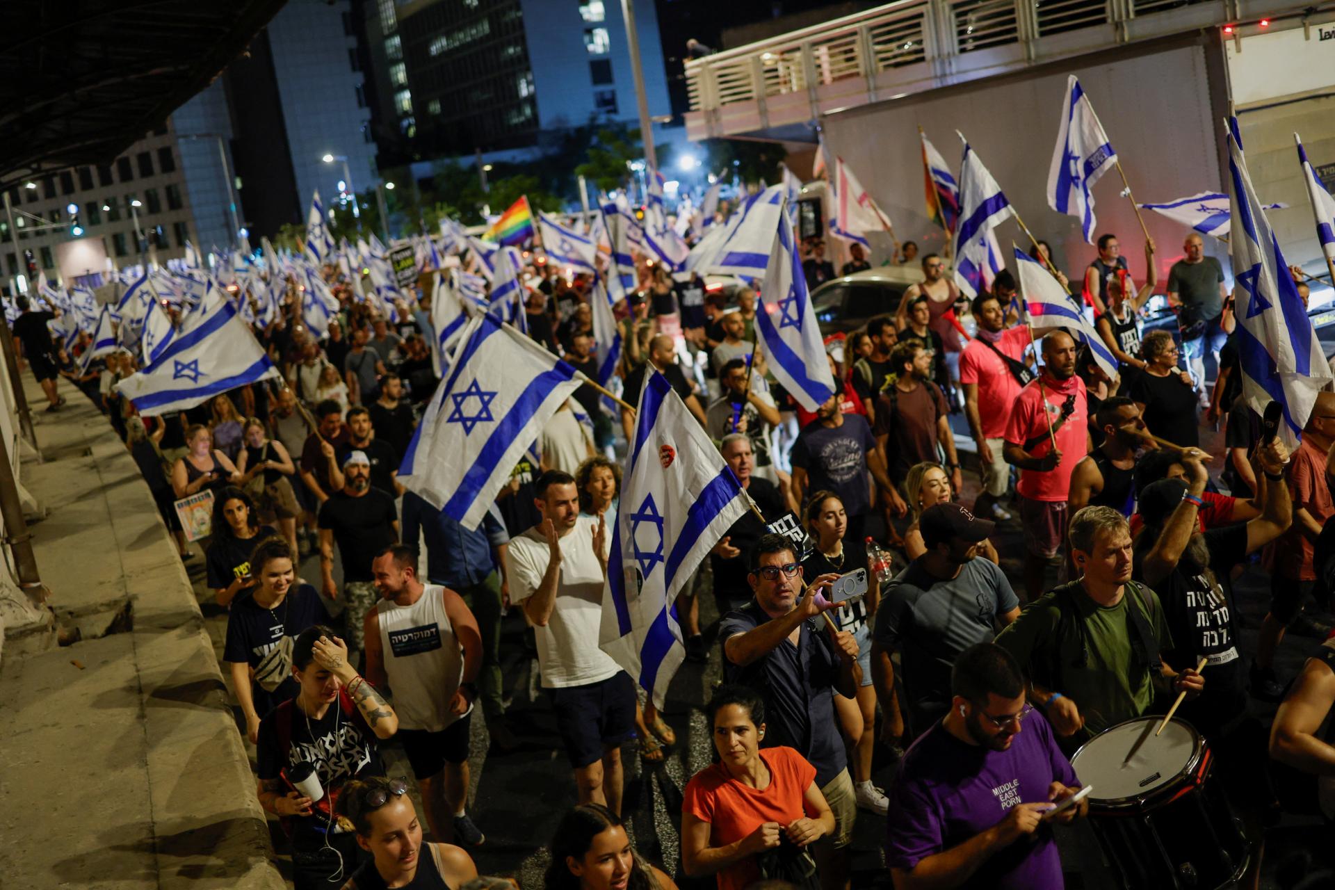 Izraelčania opäť protestovali proti vládnemu návrhu justičnej reformy