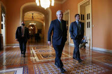 Líder republikánov v Senáte Mitch McConnell. FOTO: Reuters