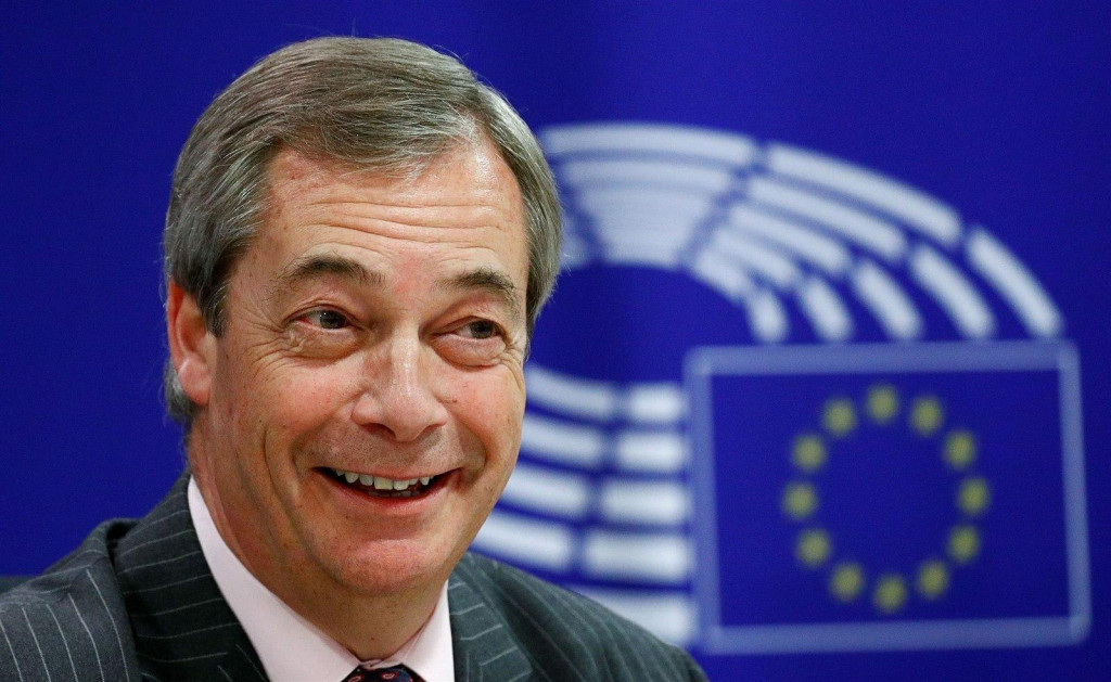 Líder Strany brexitu Nigel Farage. FOTO: REUTERS