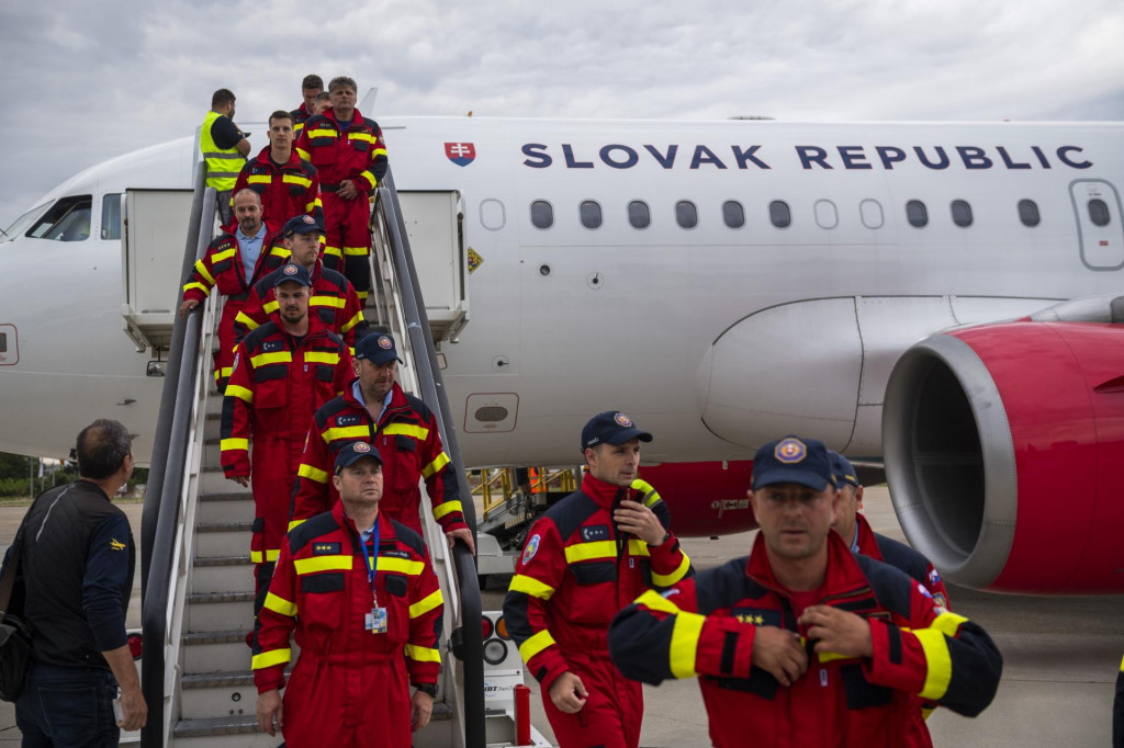 Odlet slovenských hasičov do Grécka