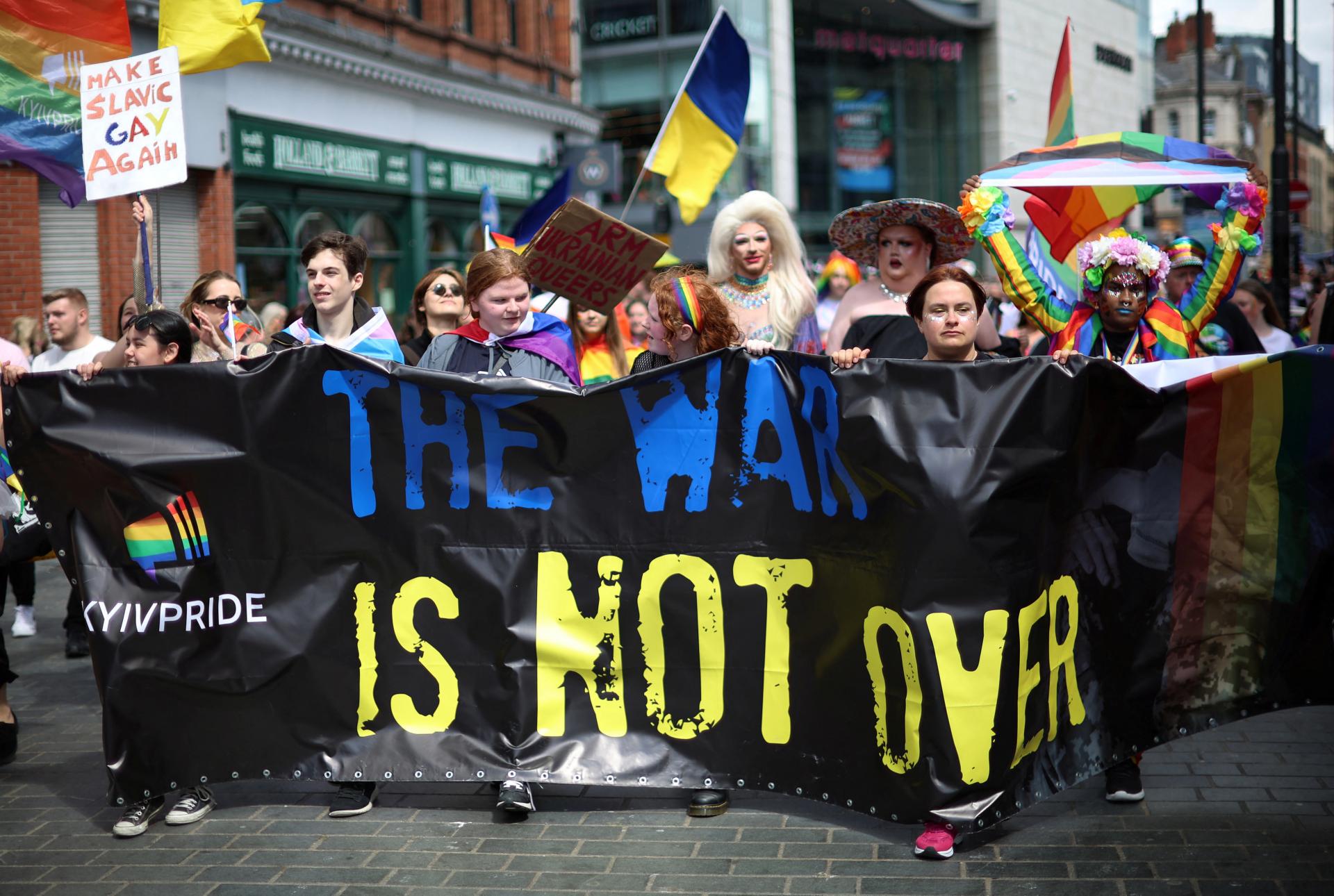 Vojna sa ešte neskončila. V Liverpoole sa konal pochod Pride venovaný Kyjevu