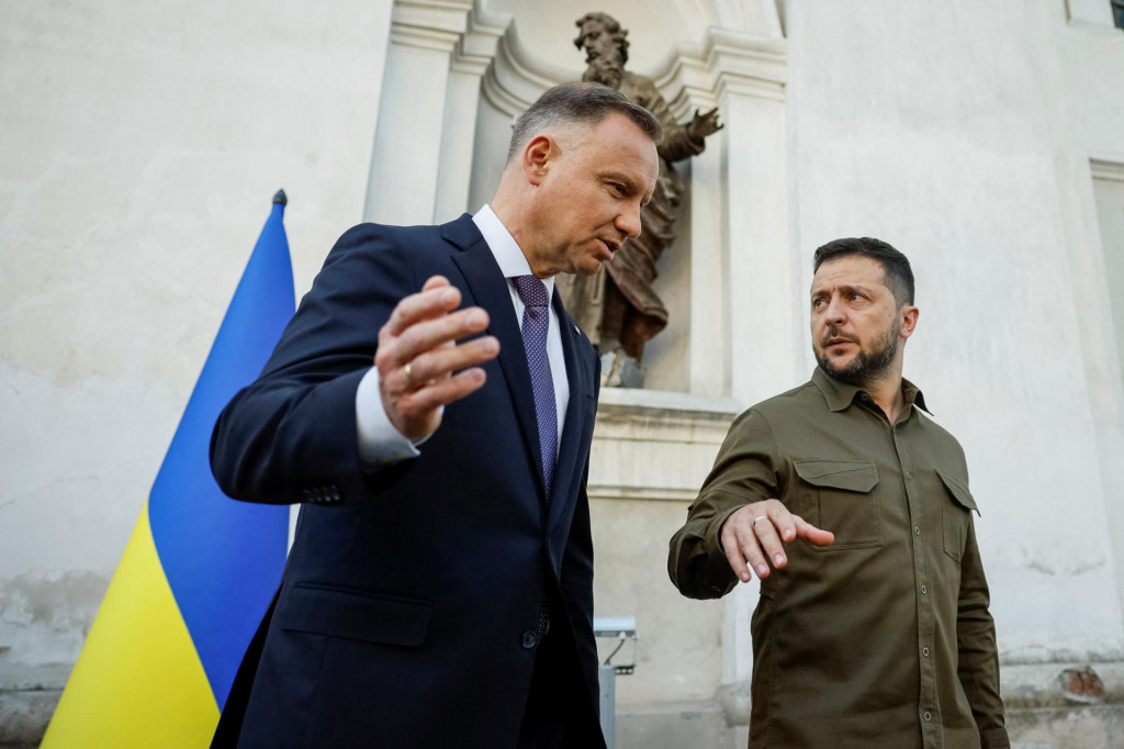 Podľa poradcu poľského prezidenta Andrzeja Dudu by Kyjev mal oceniť úlohu, ktorú v posledných mesiacoch a rokoch pre Ukrajinu hralo Poľsko. FOTO: Reuters
