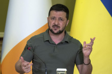 Ukrajinsk&yacute; prezident Volodymyr Zelenskyj. FOTO TASR/AP

