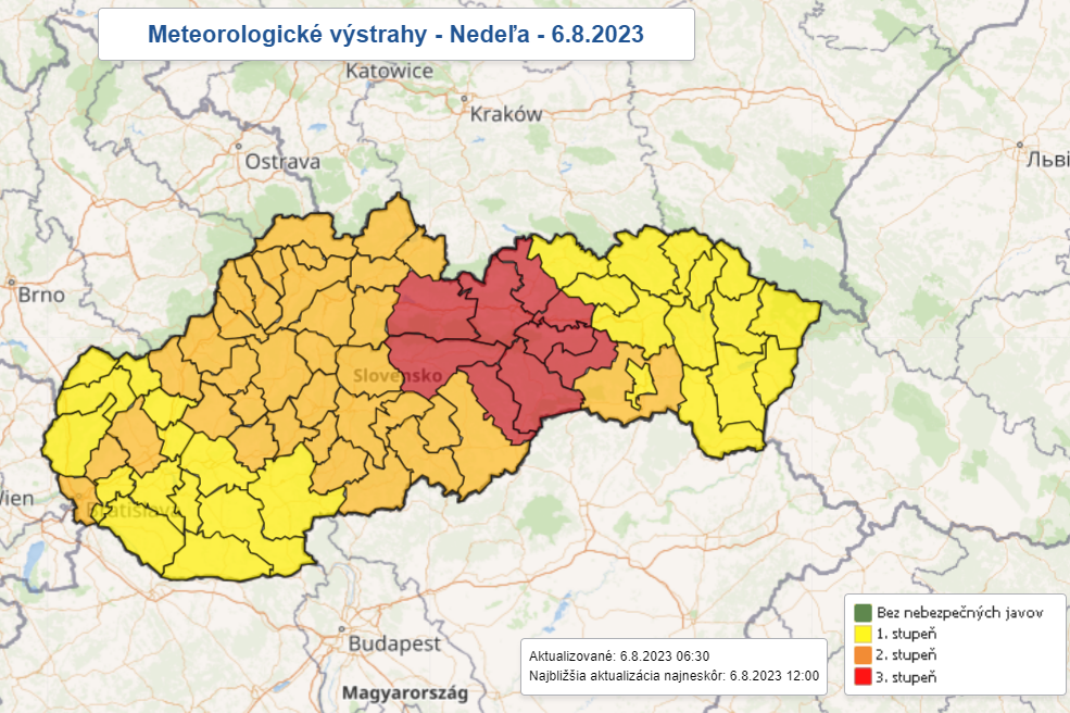 Na väčšine Slovenska bude naďalej výdatne pršať. Na západe sa rozfúka silný vietor