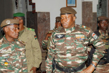 Generál Abdourahmane Tiani, ktorého vodcovia prevratu vyhlásili za novú hlavu štátu Niger. FOTO: Reuters