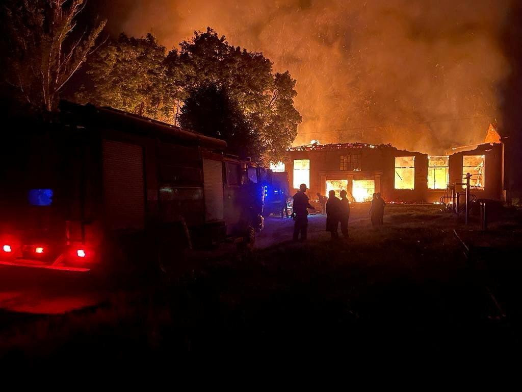 Ukrajinský prezident Volodymyr Zelenskij povedal, že ruská letecká bomba zasiahla centrum transfúzie krvi v meste Kupiansk. FOTO: Telegram/v_zelenskiy_official