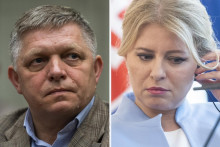 Robert Fico a Zuzana Čaputová. FOTO: koláž HN/TASR