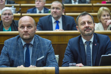 Jaroslav Naď a Eduard Heger. FOTO TASR/Jakub Kotian