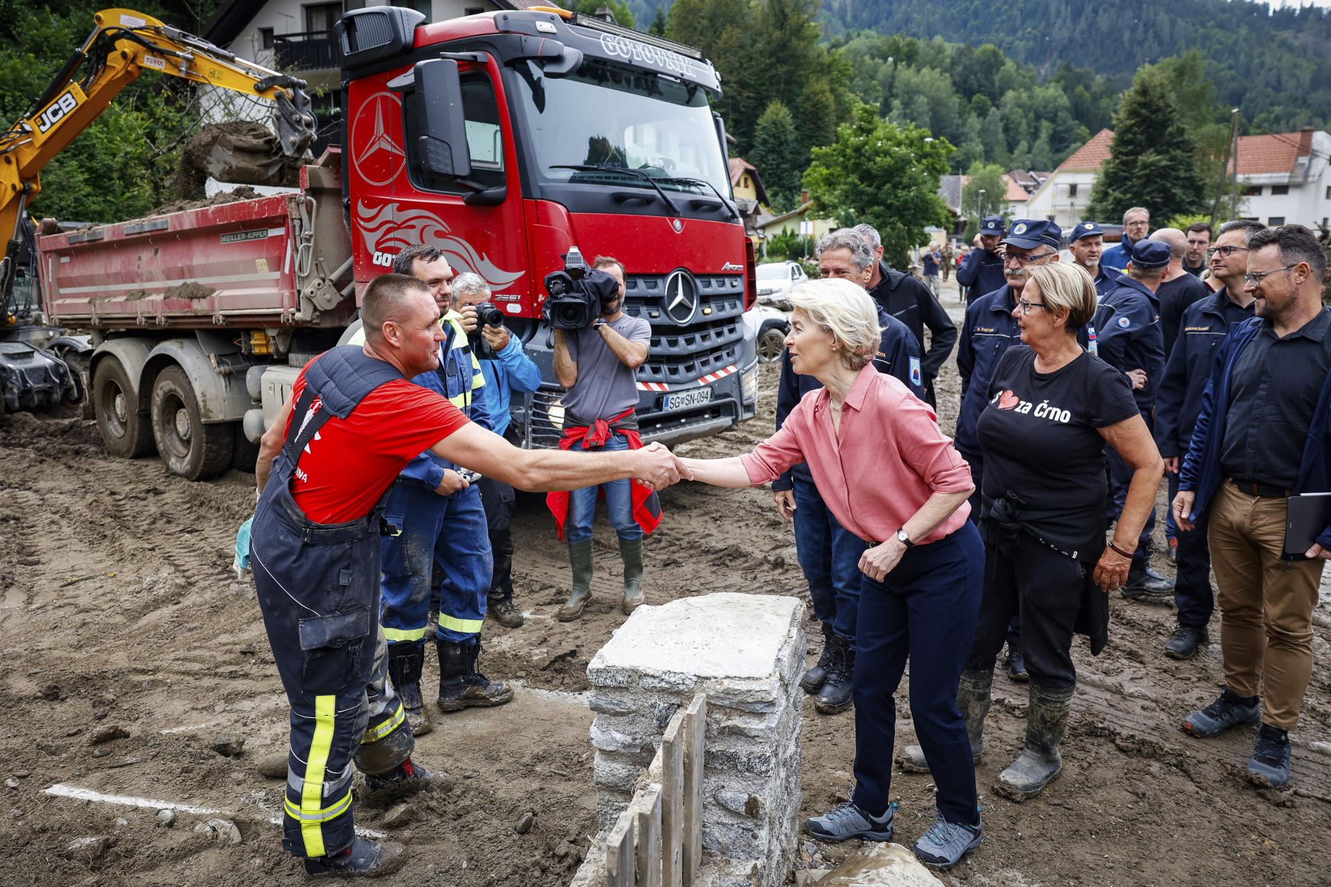 Slovinsko zdevastované záplavami podrží Únia. Prvých sto miliónov eur dostane do konca októbra