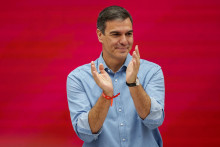Španielsky premiér a predseda stredoľavicovej Španielskej socialistickej robotníckej strany Pedro Sánchez. FOTO: TASR/AP