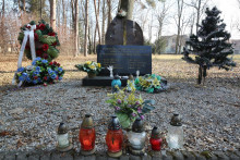 Pomník obetiam výbuchu vo VOP Nováky.

FOTO: HN/Peter Mayer