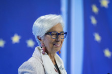 Na snímke prezidentka Európskej centrálnej banky Christine Lagardová. FOTO: TASR/AP