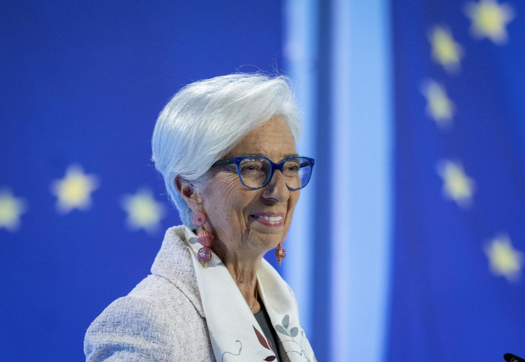 Na snímke prezidentka Európskej centrálnej banky Christine Lagardová. FOTO: TASR/AP