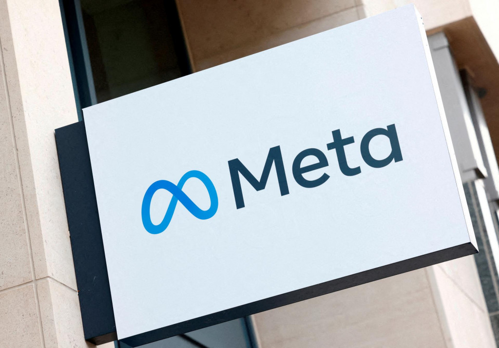 Logo obchodnej skupiny Meta Platforms. FOTO: Reuters