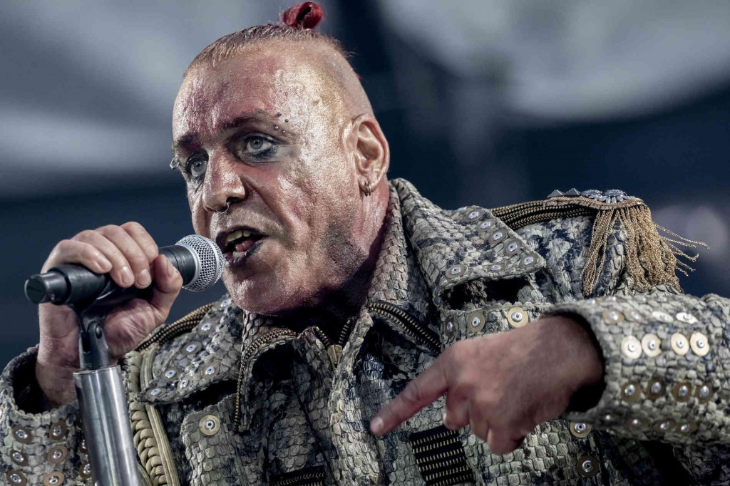 Frontman kapely Rammstein Till Lindemann. FOTO: Twitter/demonstar_