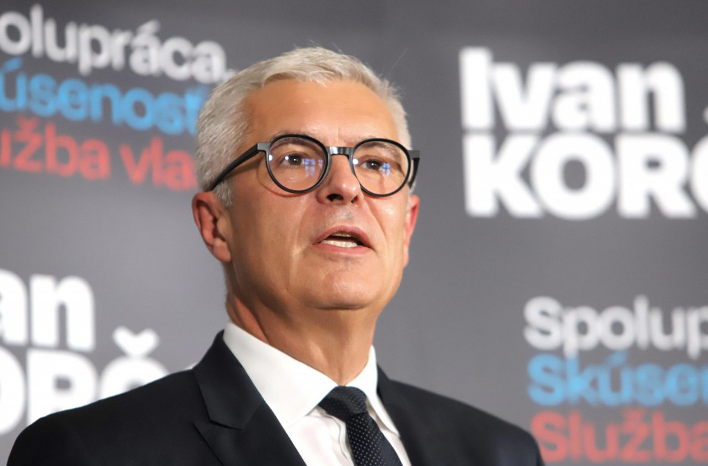 Ivan Korčok počas dne&scaron;nej tlačovej konferencie k bud&uacute;coročn&yacute;m prezidentsk&yacute;ch voľb&aacute;m. FOTO: TASR/J&aacute;n Kro&scaron;l&aacute;k