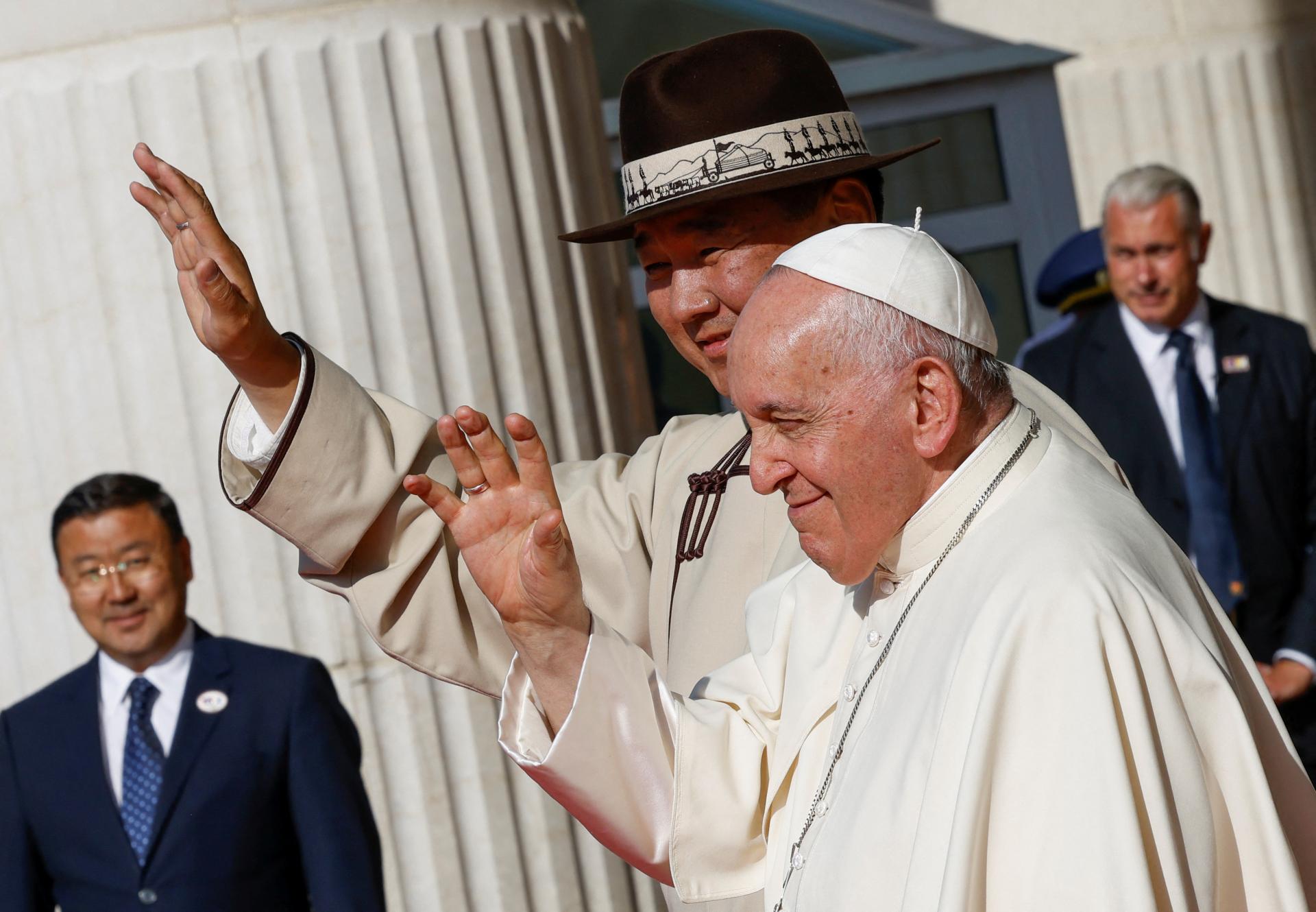 Pápež v Mongolsku upozornil na korupciu aj ochranu životného prostredia