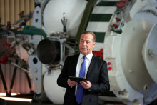 Zástupca šéfa Bezpečnostnej rady Ruska Dmitrij Medvedev. FOTO: Reuters