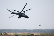 Ilustračná fotografia, vrtuľník Mi-24. FOTO: Reuters