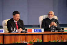 Na zasadnutí krajín G20 hrali prvé husle indický premiér Naréndra Módí a čínsky prezident Si Ťin-pching. FOTO: Reuters
