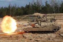 Americký tak typu M1A1 Abrams. FOTO: Reuters
