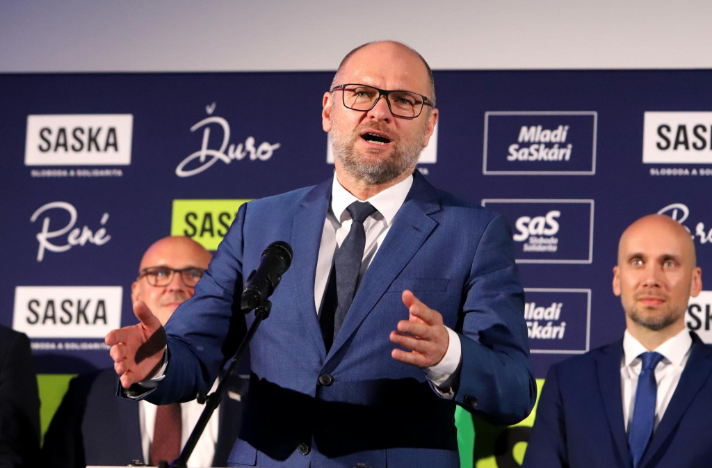 Predseda strany Sloboda a solidarita Richard Sulík. FOTO: TASR/Ján Krošlák