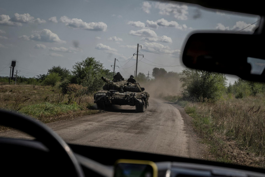 Ukrajinské sily pri obci Robotyne. FOTO: Reuters