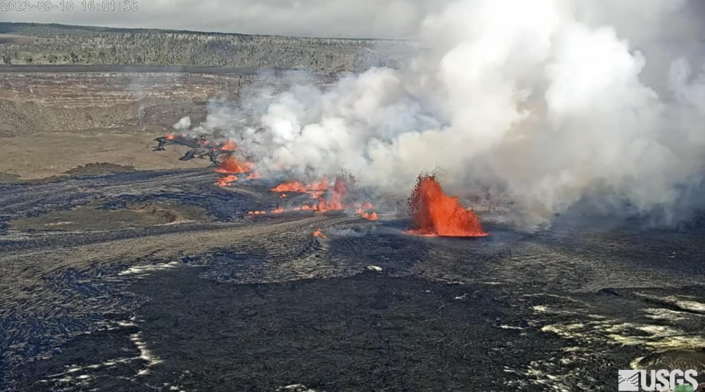 Na havajskej sopke Kilauea sa začala nová erupcia. FOTO: TASR/AP